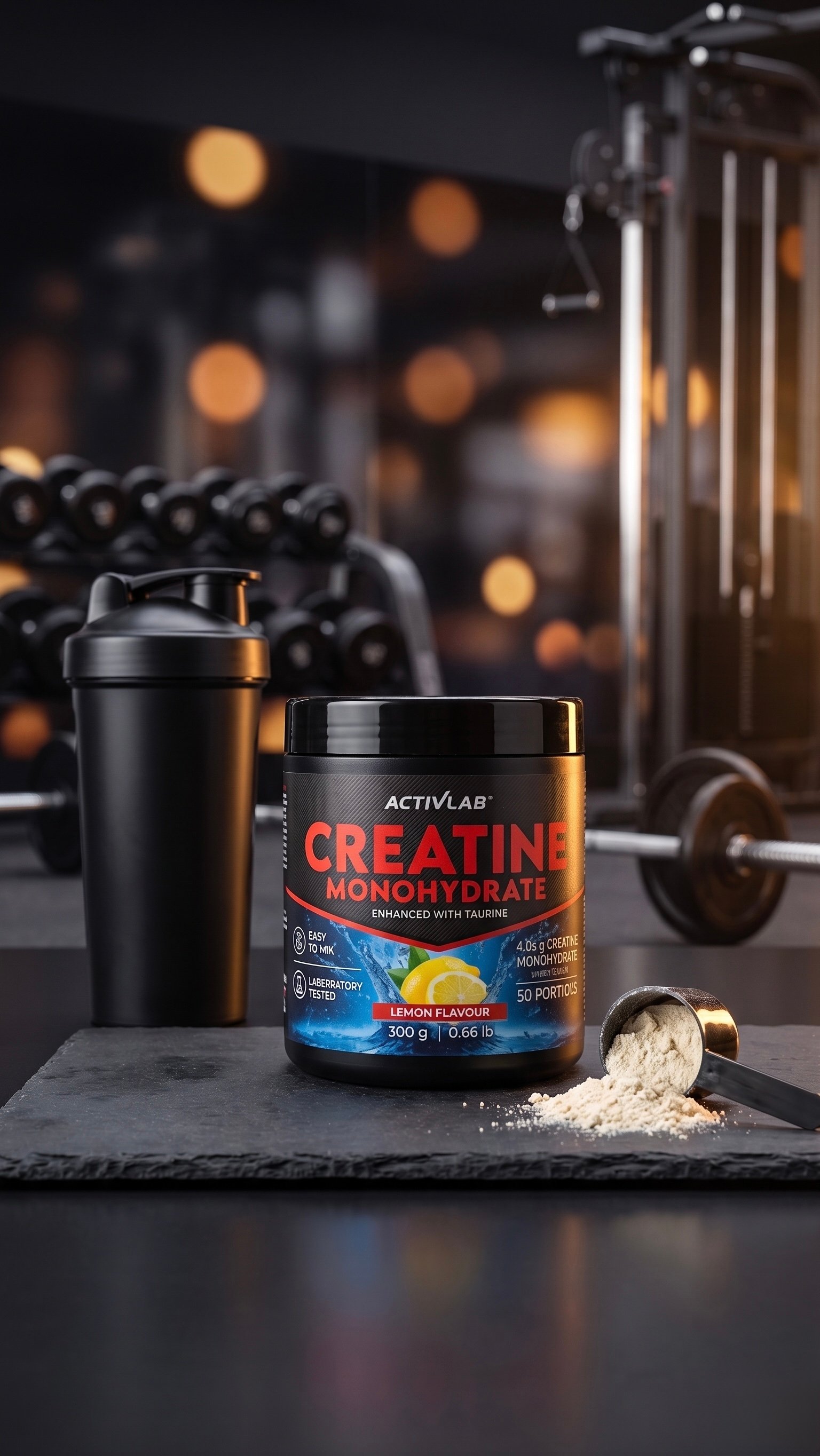 Créatine Monohydrate ActivLab - Citron 300g