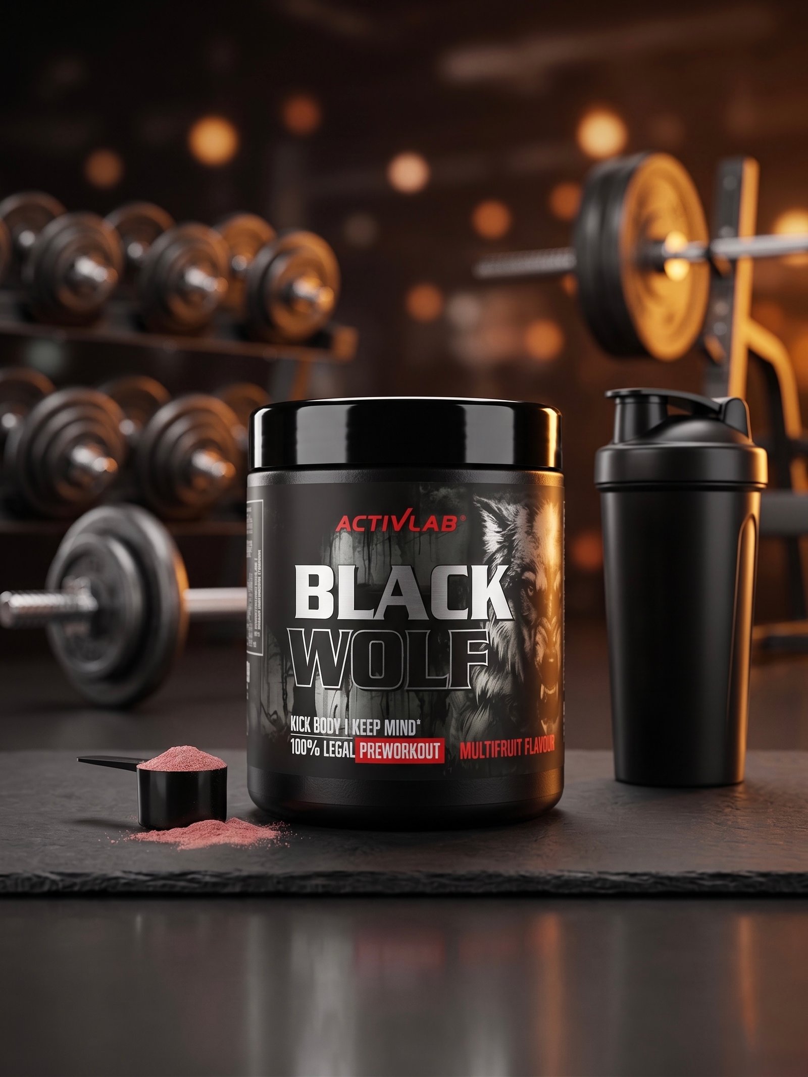 Black Wolf Pre-Workout ActivLab - Multifruit