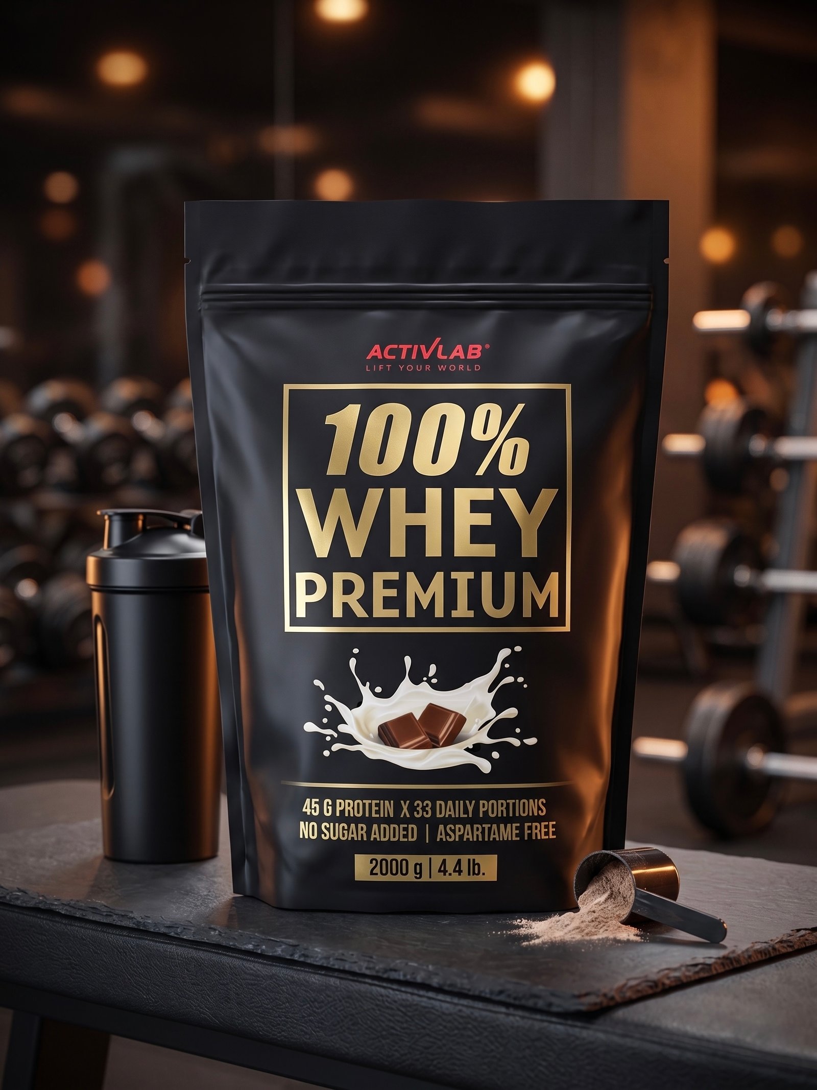 100% Whey Premium ActivLab - Chocolat 2000g